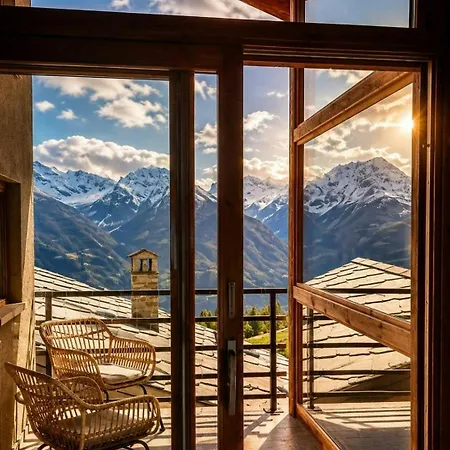 Historic At 1600m With Mountains Views * Verrayes